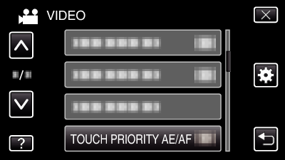 TOUCH PRIORITY AE/AF